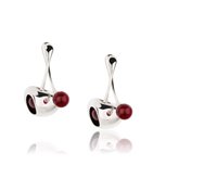 Earrings Breil Woman Red in Steel Rubino TJ1862